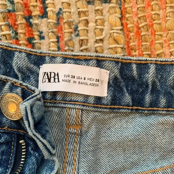 Zara RIPPED MOM FIT JEANS Z1975 - Picture 5 of 5